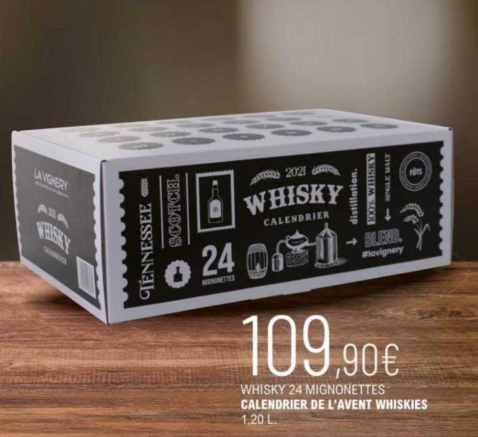 whisky 24 mignonettes calendrier de l'avent whiskies