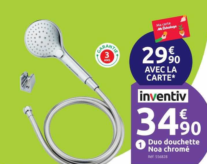 Duo Douchette Noa Chromé Inventiv