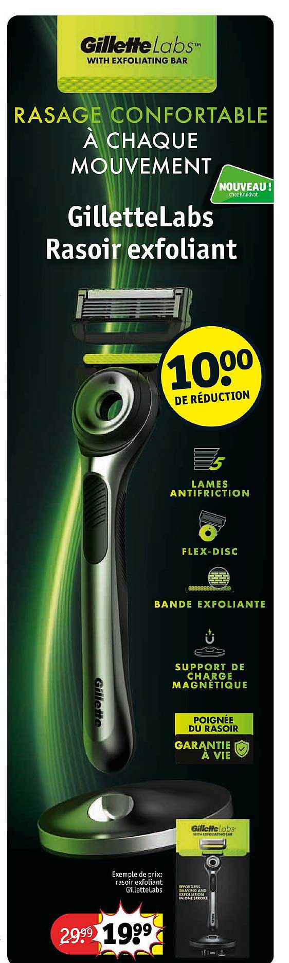 rasoir exfoliant gillette labs