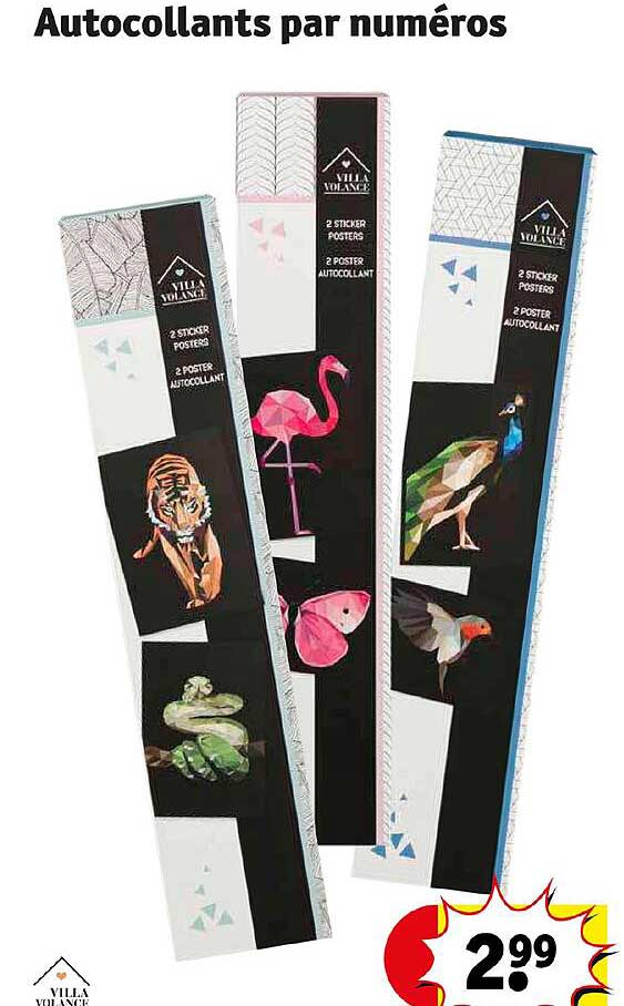 autocollants par numéros villa volance