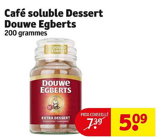 café soluble dessert douwe egberts