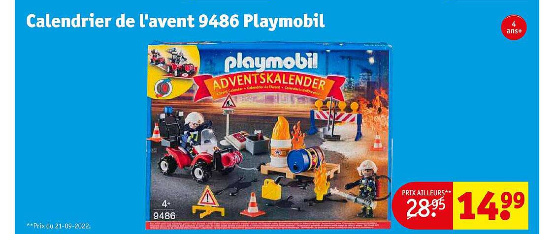 calendrier de l'avent 9486 playmobil