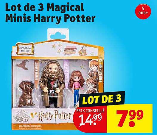 lot de 3 magical minis harry potter