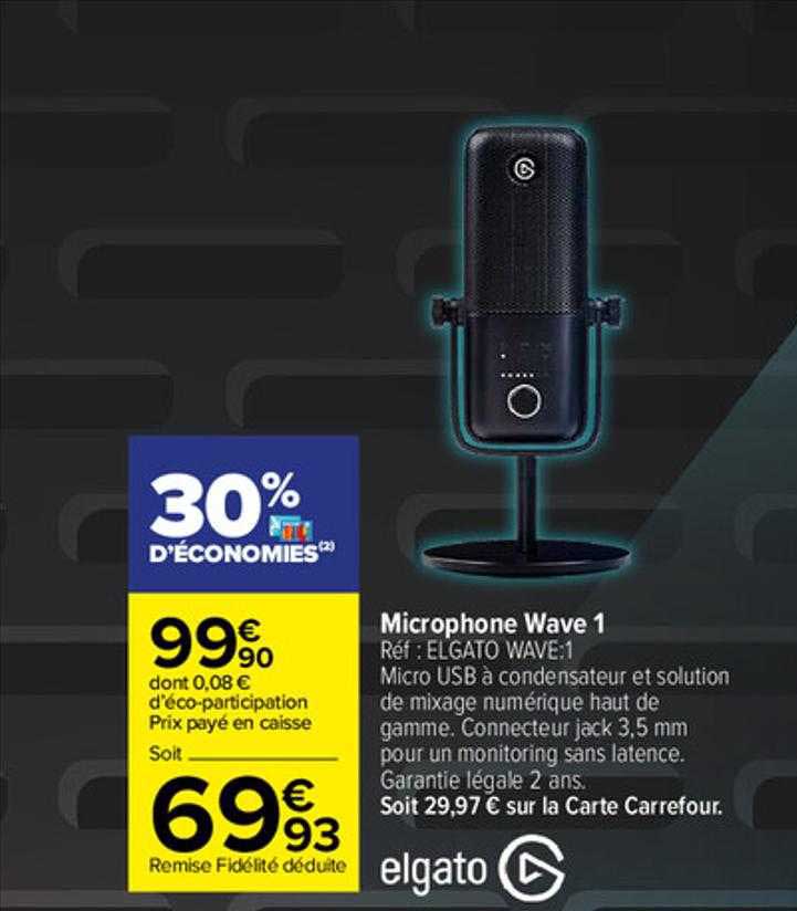 microphone wave 1 elgato