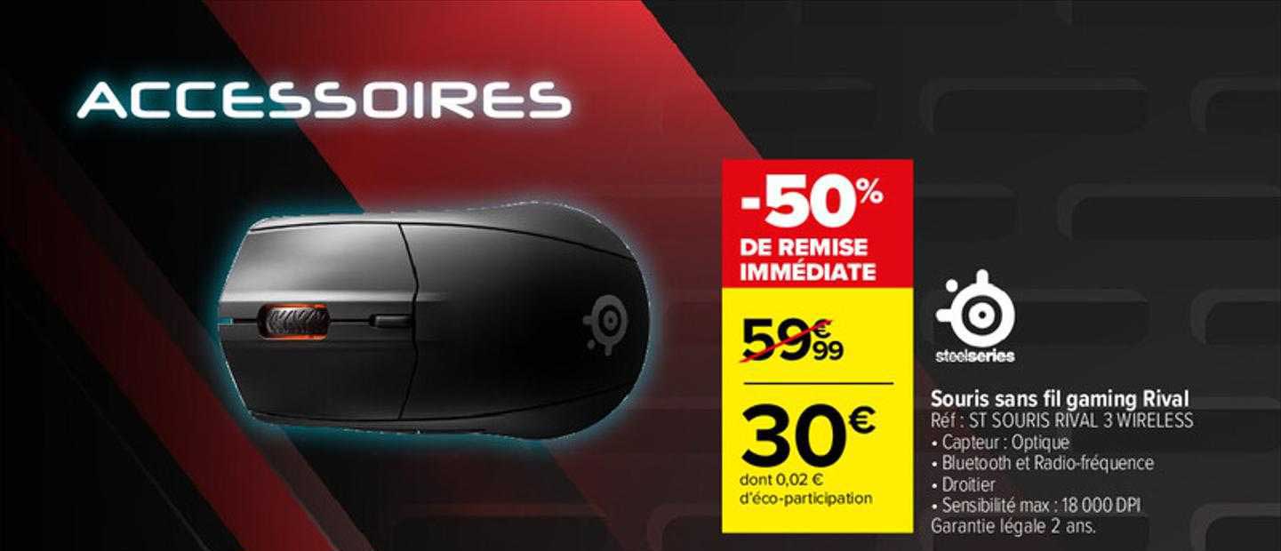 Souris Sans Fil Gaming Rival Steelseries