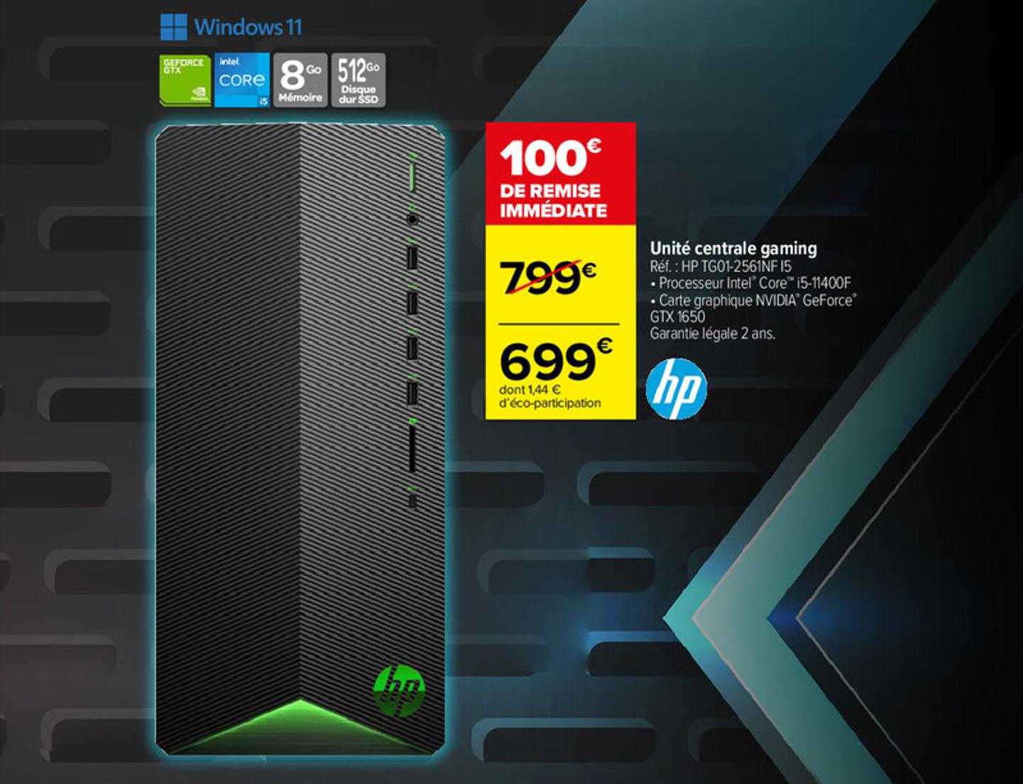 unité centrale gaming hp