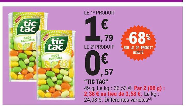 "tic tac"