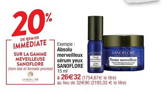 absolu merveilleux sérum yeux sanoflore