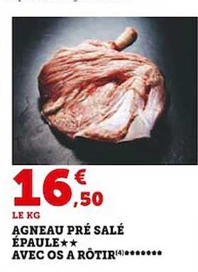 agneau pré salé épaule**avec os à rôtir