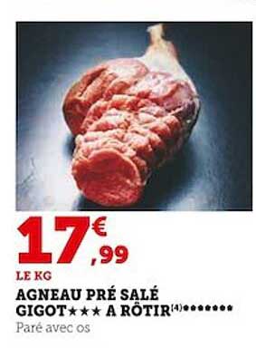 agneau pré salé gigot***à rôtir