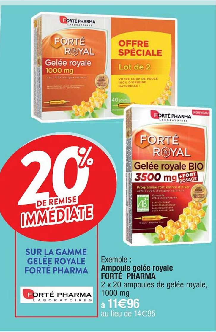 ampoule gelée royale forté pharma