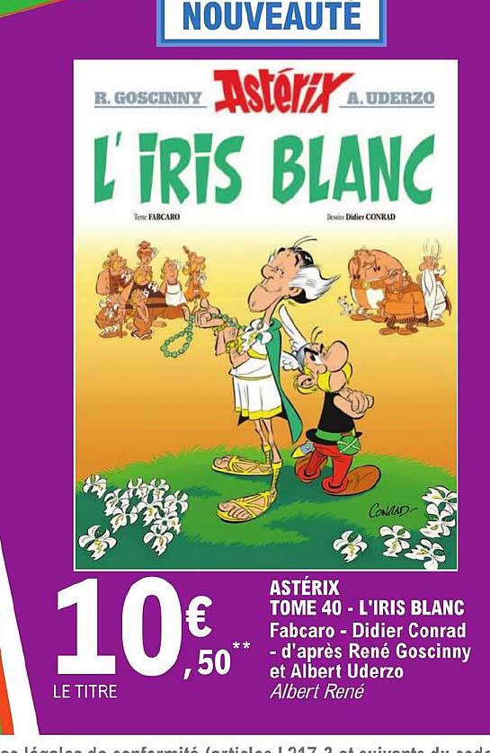 astérix tome 40 - l'iris blanc