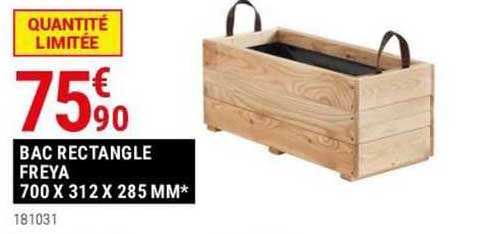 bac rectangle freya 700 x 312 x 285 mm