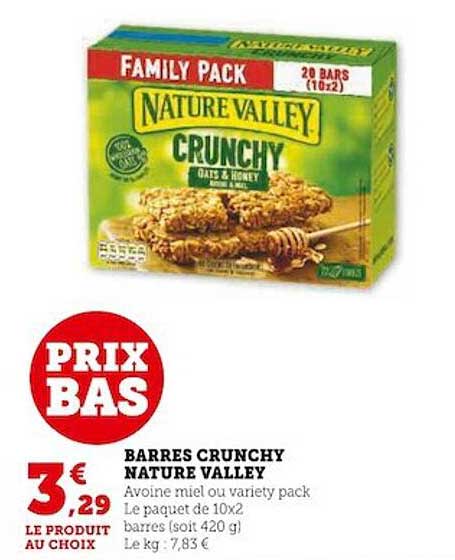 barres crunchy nature valley