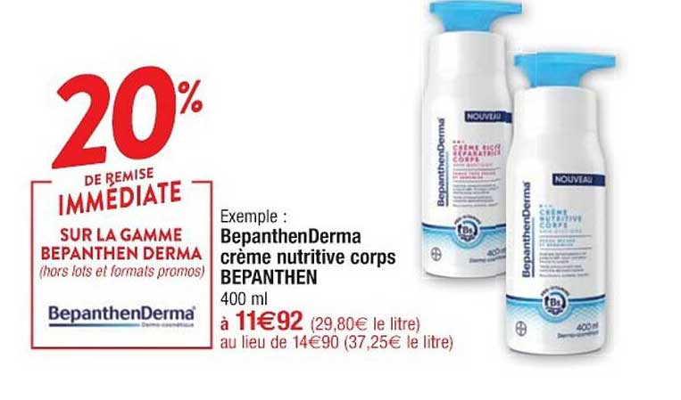 BepanthenDerma Crème Nutritive Corps Bepanthen
