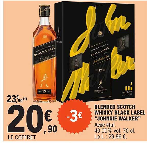 blended scotch whisky black label "johnnie walker"