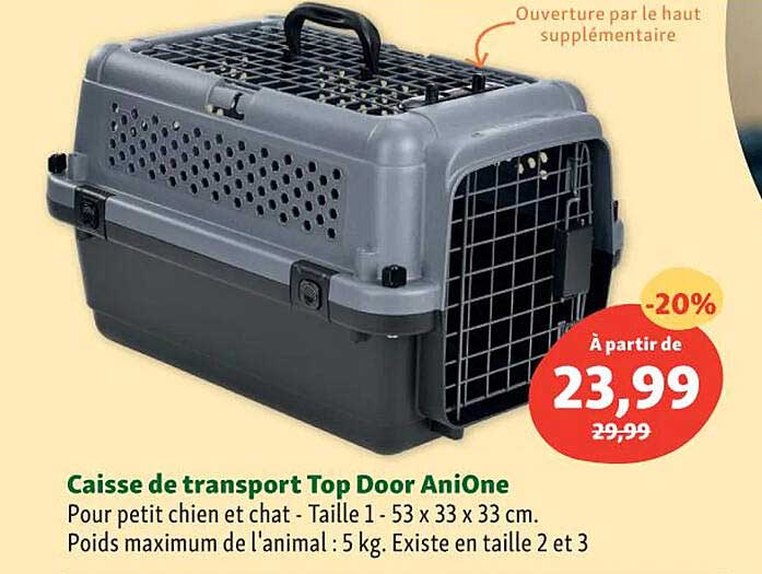 caisse de transport top door aniOne