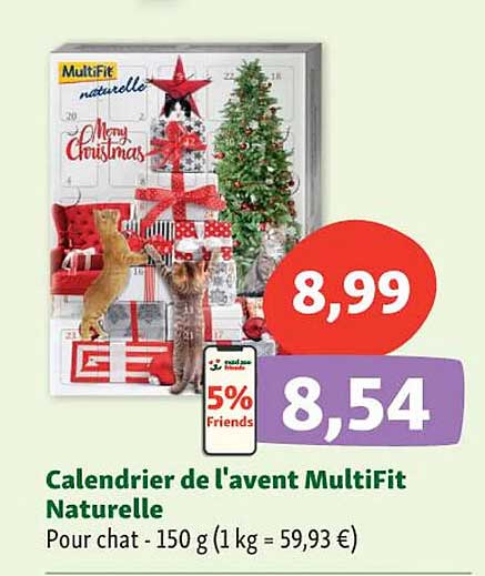calendrier de l'avent multifit naturelle