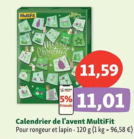 calendrier de l'avent multifit
