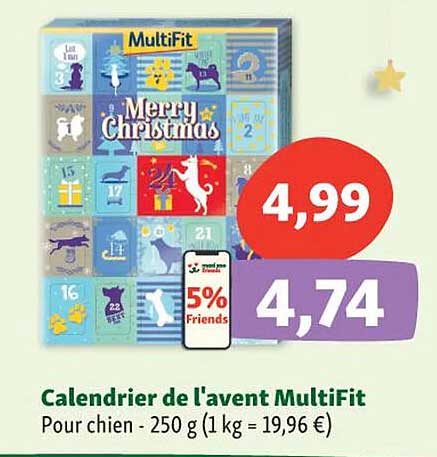 calendrier de l'avent multifit