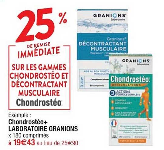 chondrostéo+ laboratoire granions