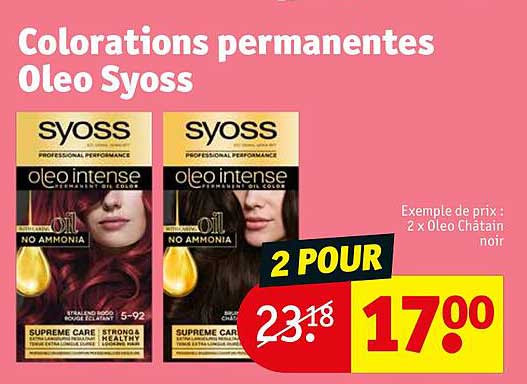 Colorations Permanentes Oleo Syoss