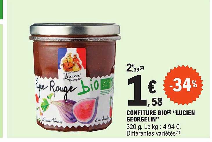 confiture bio "lucien georgelin"