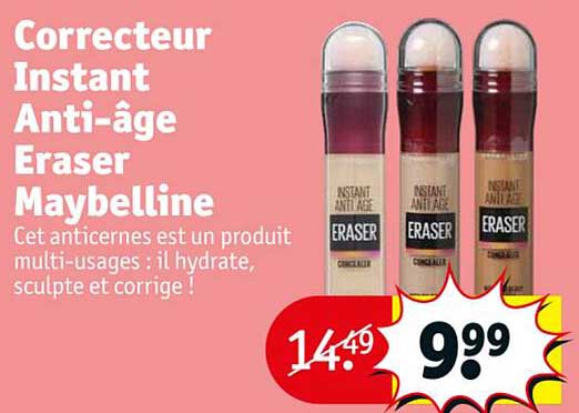 correcteur instant anti-âge eraser maybelline
