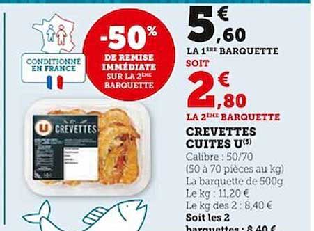 Crevettes Cuites U