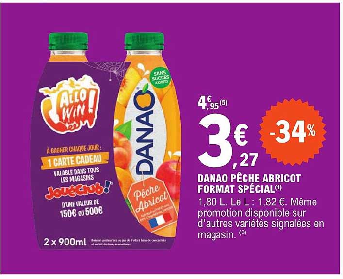 danao pêche abricot format spécial