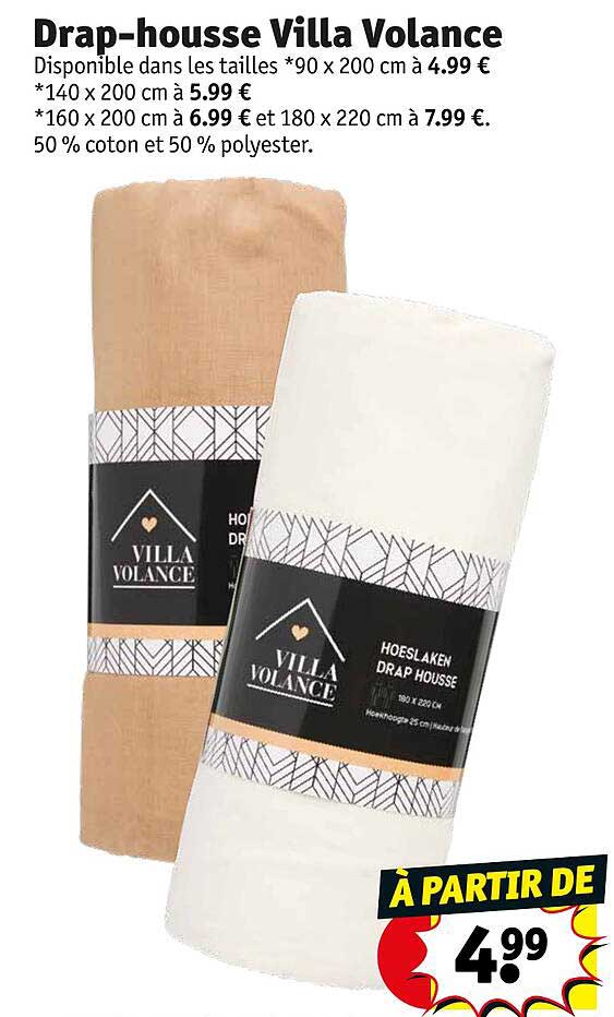 drap-housse villa volance
