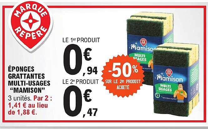 éponges grattantes multi-usages "mamison"