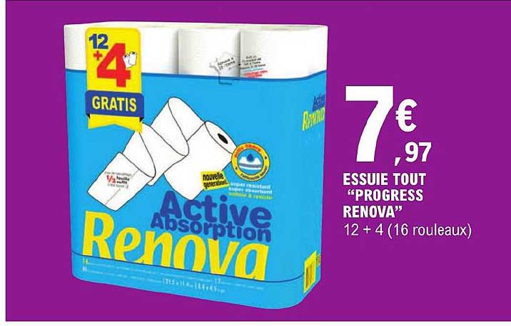 essuie tout "progress renova"