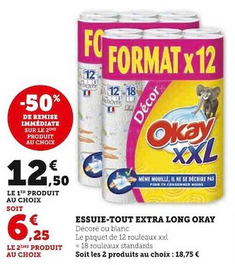 essuie-tout extra long okay