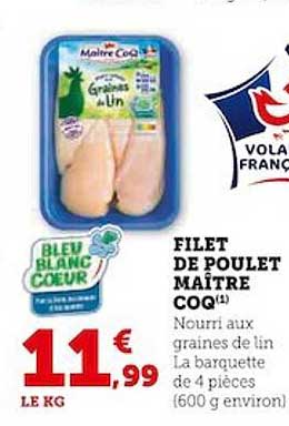 filet de poulet maître coq