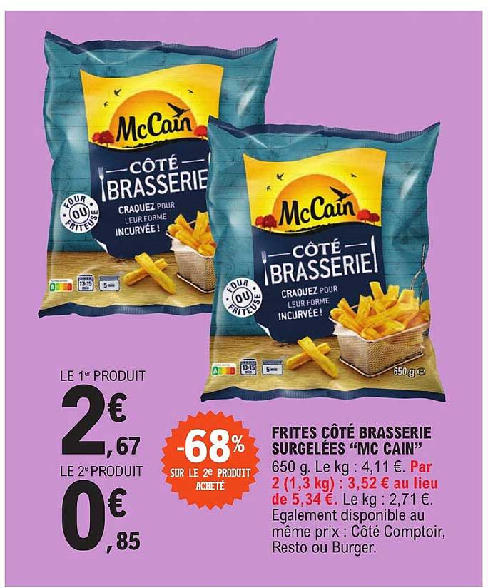 Frites Côté Brasserie Surgelées "mc Cain"