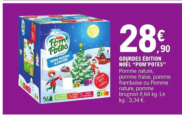 Gourdes édition Noël "pom'potes"
