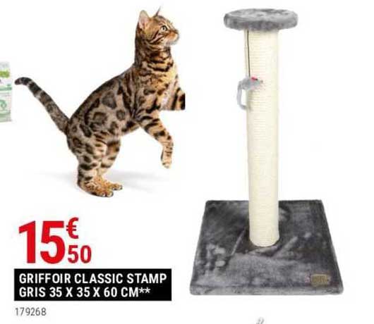 griffoir classic stamp gris 35 x 35 x 60 cm