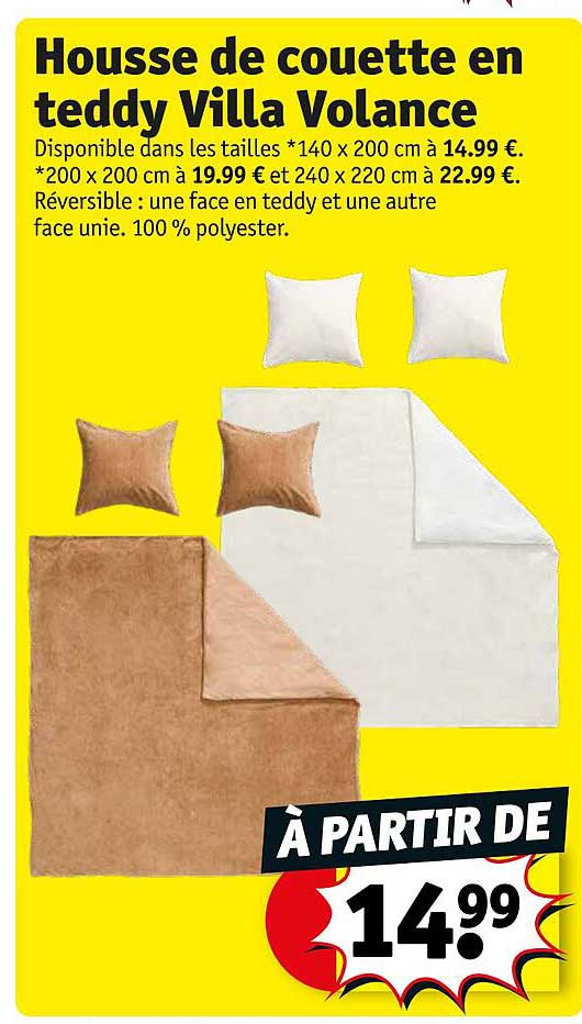 housse de couette en teddy villa volance