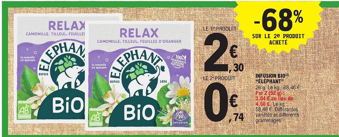 Infusion Bio "éléphant"