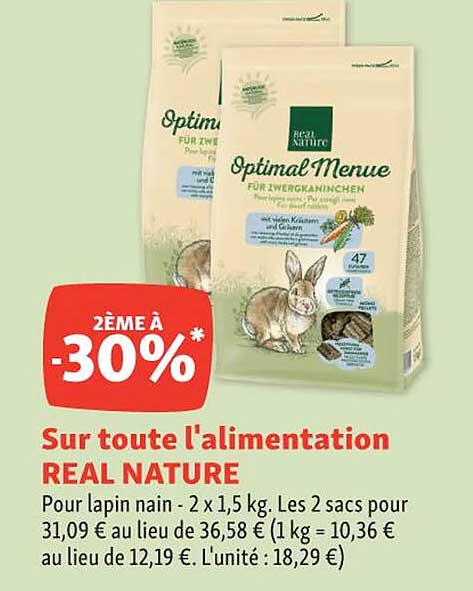 L'alimentation Real Nature