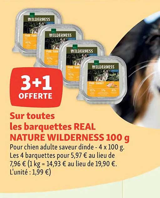 les barquettes real nature wilderness 100 g