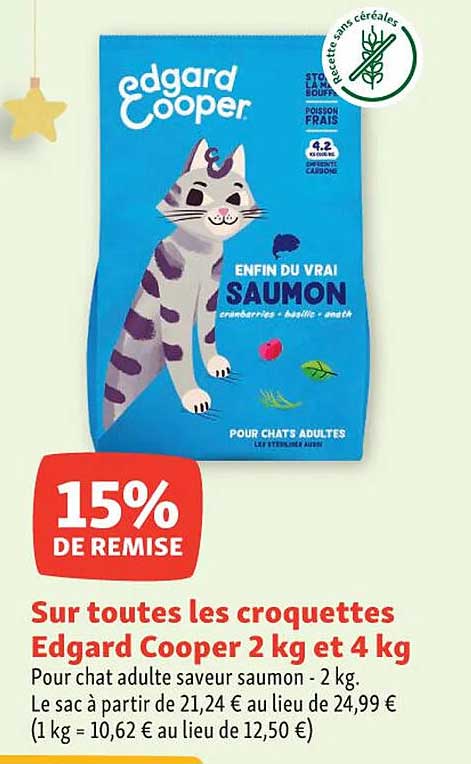 les croquettes edgard cooper 2 kg et 4 kg