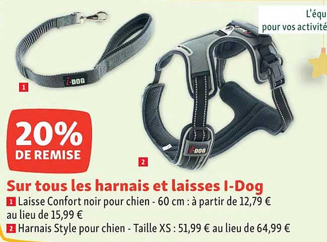 les harnais et laisses i-dog