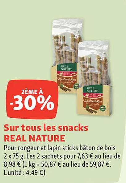 les snacks real nature