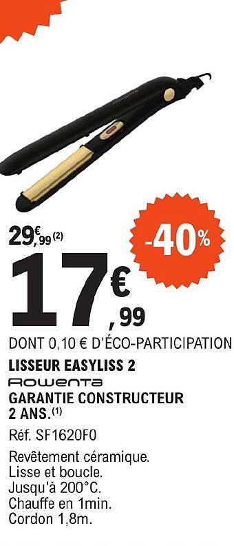Lisseur Easyliss 2 Rowenta