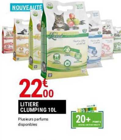 litière clumping 10 l