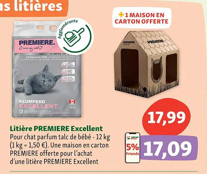 Litière Première Excellent