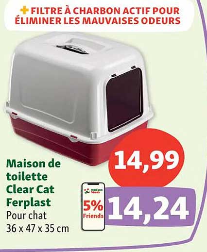 maison de toilette clear cat ferplast