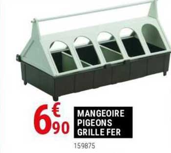 mangeoire pigeons grille fer